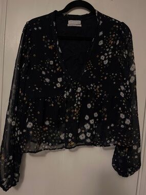 Urban outfitters bohemian floral crop